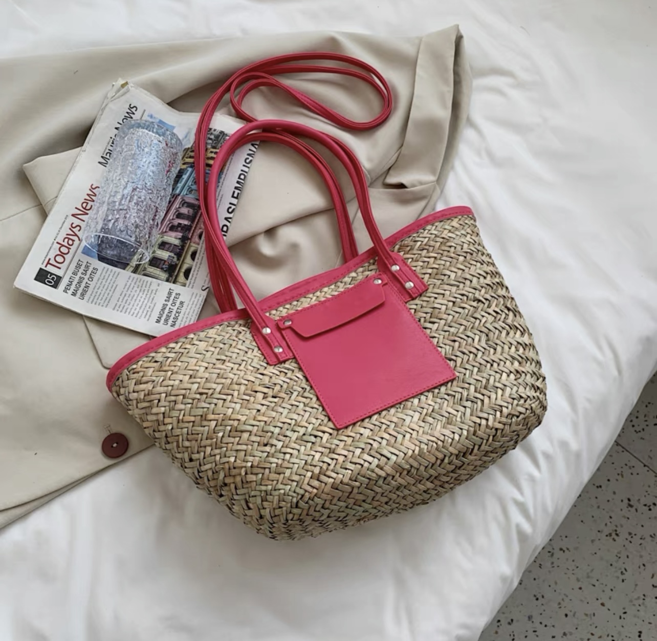 Vacation moves raffia bag BG121 images